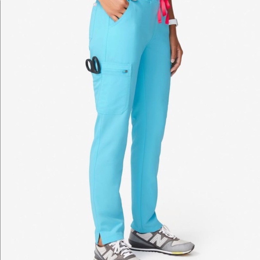 FIGS Yola XXS Tall Neon Blue